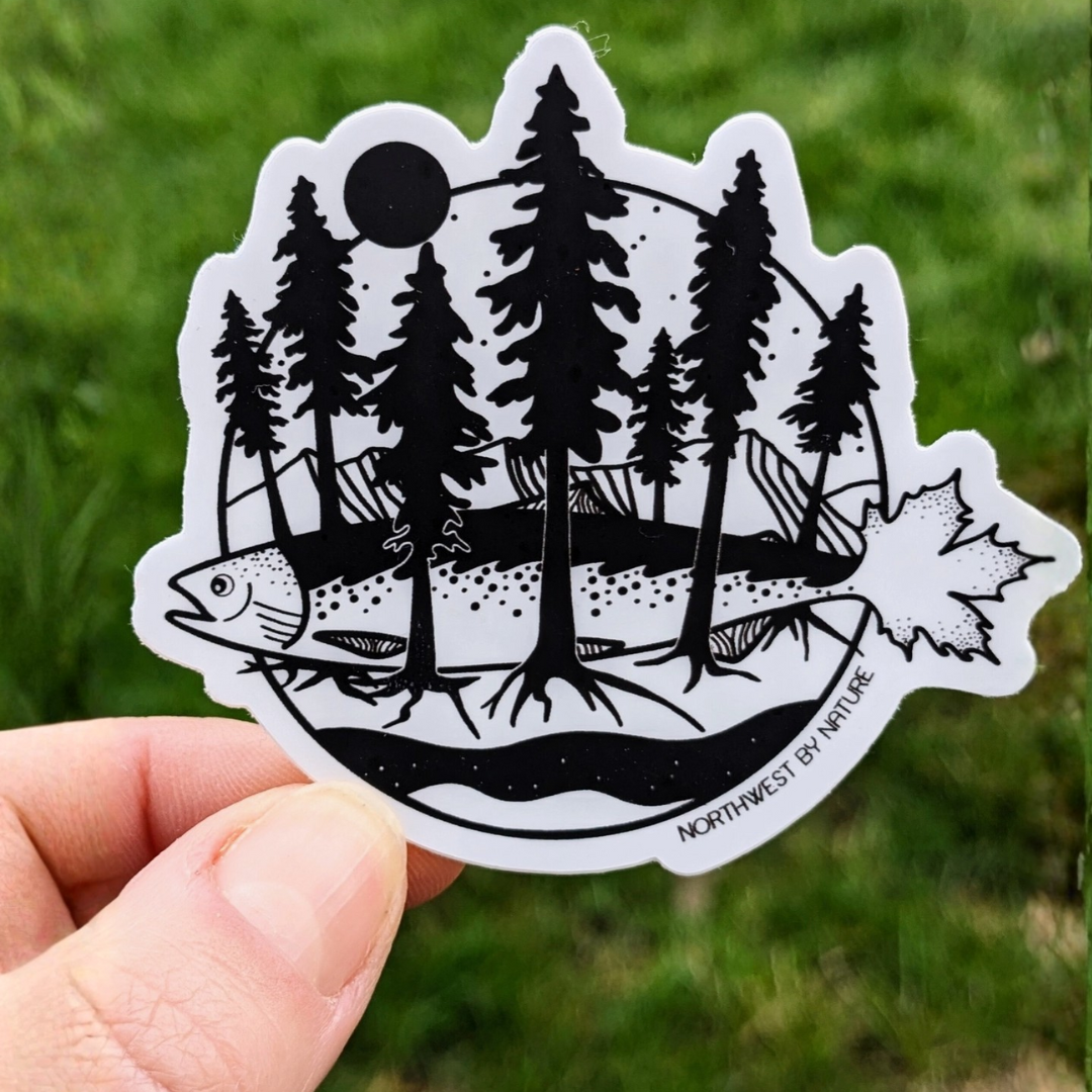 Autumn Salmon Sticker by Northwest by Nature