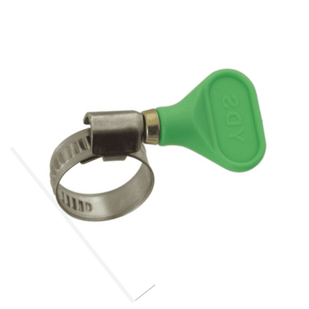 Butterfly Clamps Green 12 - 20mm (3/4")