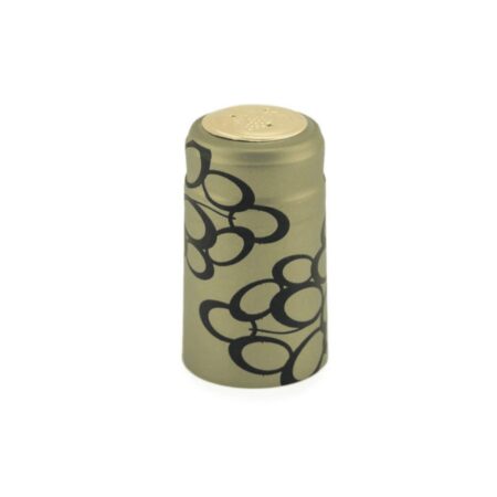 Shrink Caps Fawn Green w/Large Midnight Black Grapes 100 /Pack