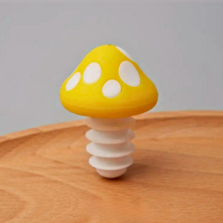 Mushroom Wine Stopper-Yellow