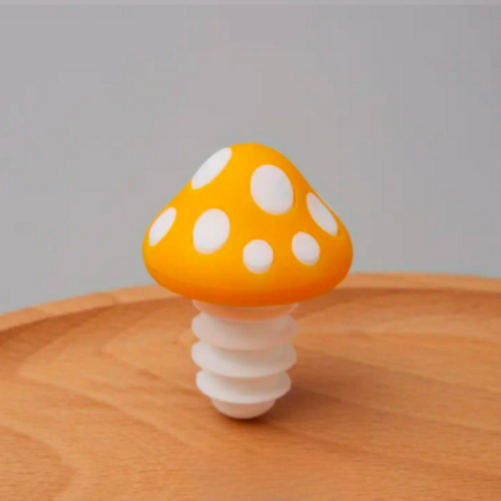 Mushroom Wine Stopper-Orange
