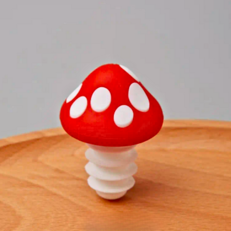 Mushroom Wine Stopper-Red