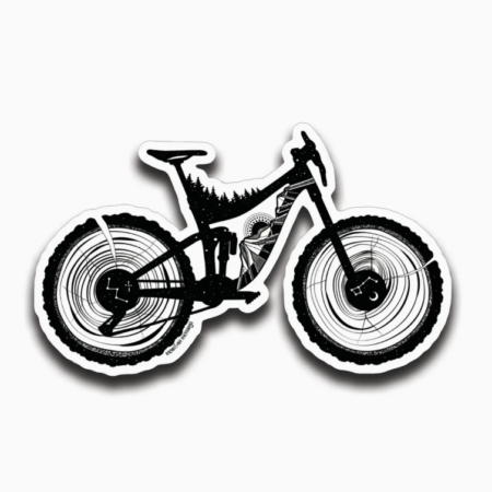 Mountain Bike Sticker - Mountain Mornings