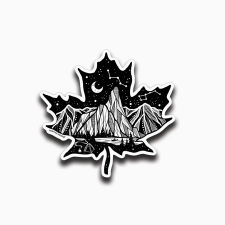 Maple Leaf Sticker - Mountain Mornings