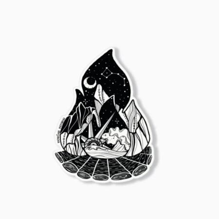 Campfire Sticker - Mountain Mornings