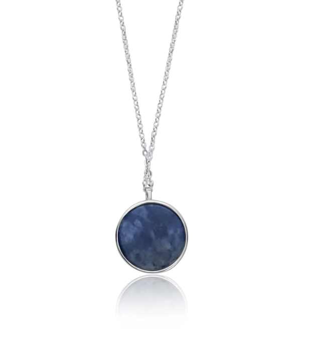 Sodalite Little High Tide Reversible Necklace Silver- Joie Designs - Image 3