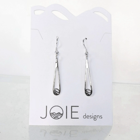 Indra - Rain Drop Earrings Silver- Joie Designs