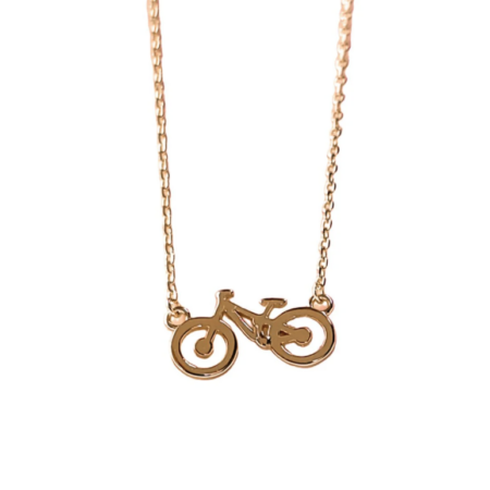 Fuel for the Soul - Bike Necklace Gold Joie Designs