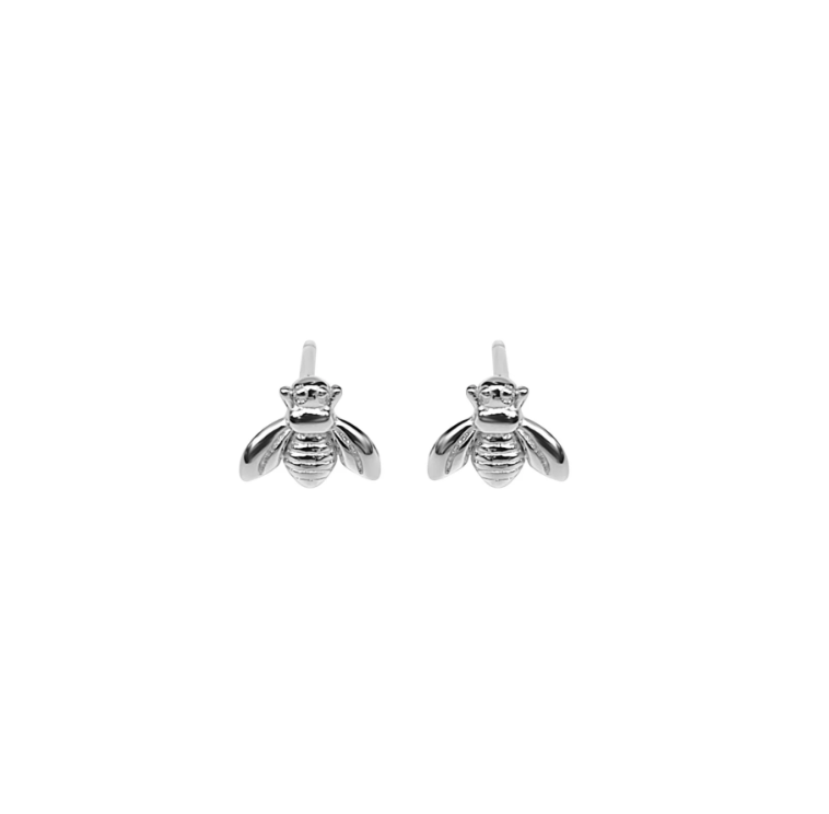 Erlea- Little Bee Stud Earrings Silver- Joie Designs