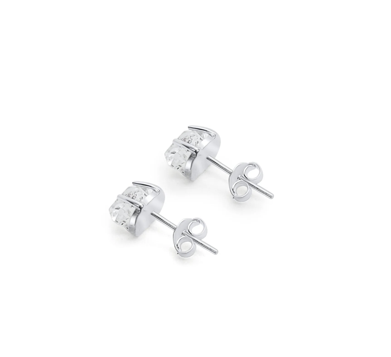 Herkimer Diamond Silver stud earrings- Joie Designs - Image 2
