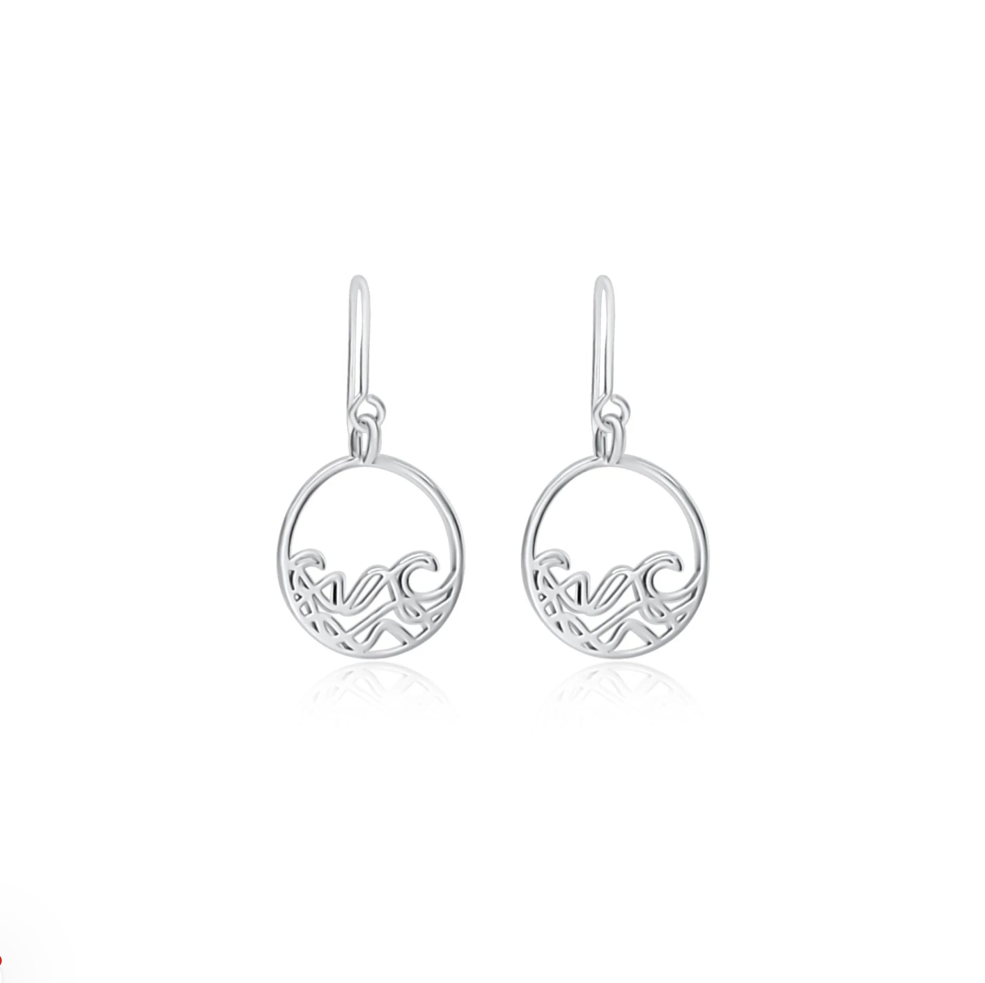 Petite Sombrio Ocean Wave Earrings Silver- Joie Designs