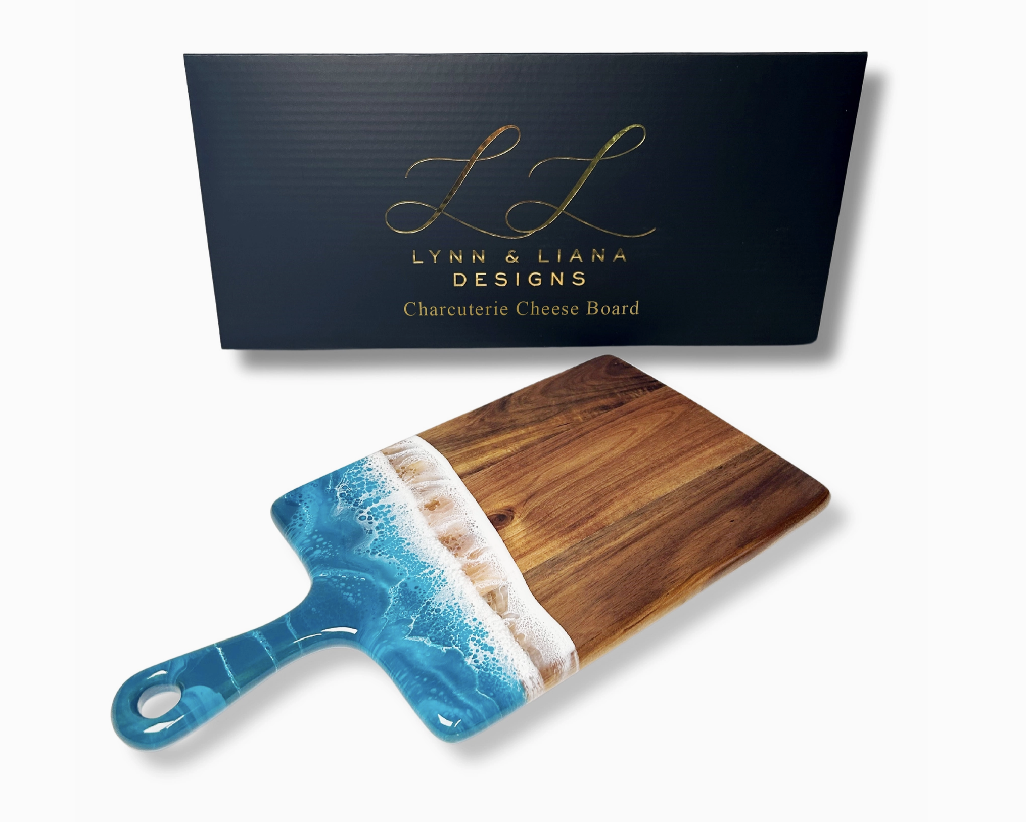 Charcuterie Board - Medium 8" X 16" Ocean Vibes by Lynn and Liana Designs - Image 2
