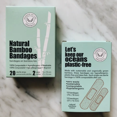100% Biodegradable Bamboo Bandages, 20 Strips