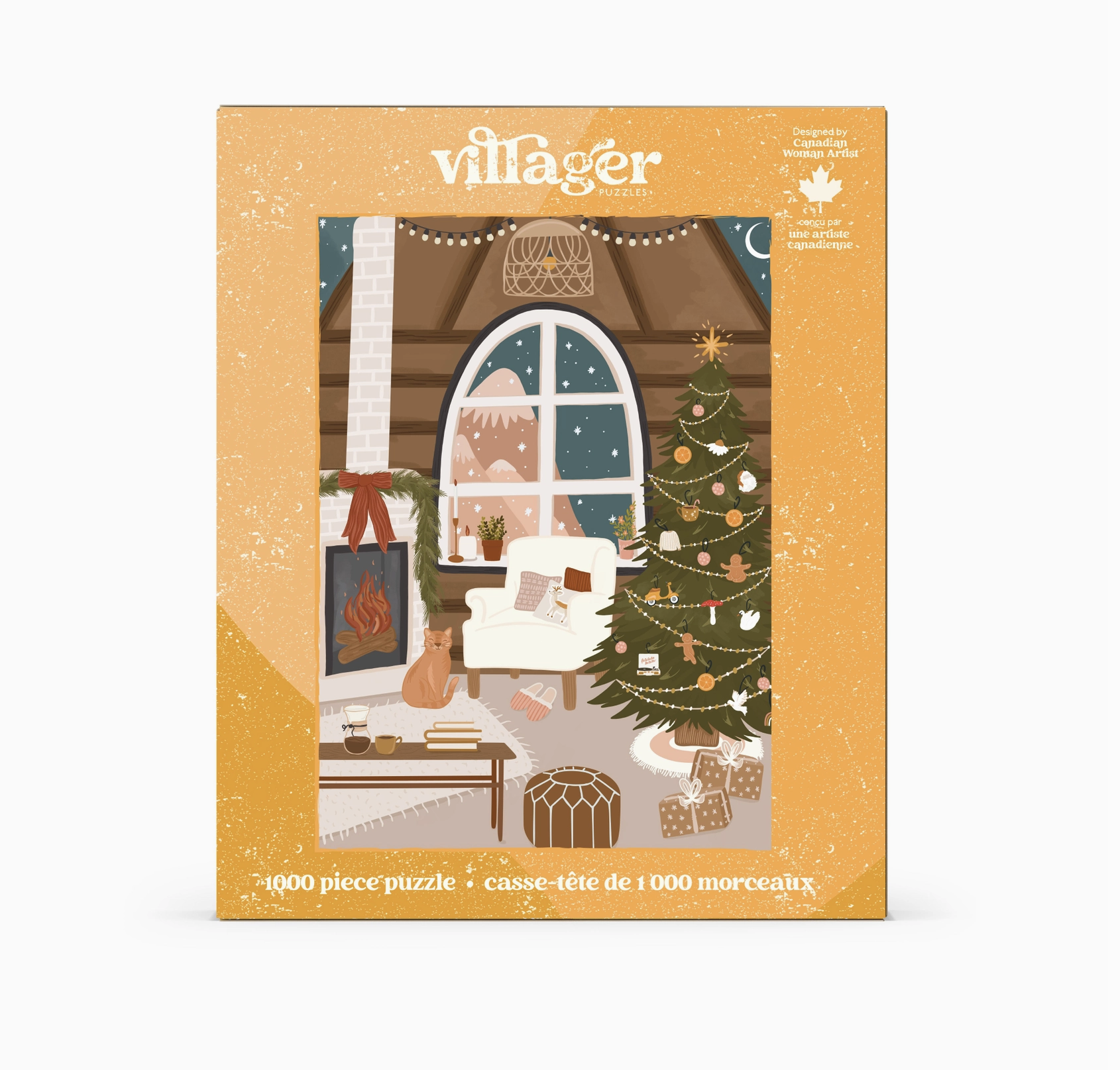 Fireside Christmas Puzzle | 1000-Piece Canadian Holiday Puzzle - Image 2