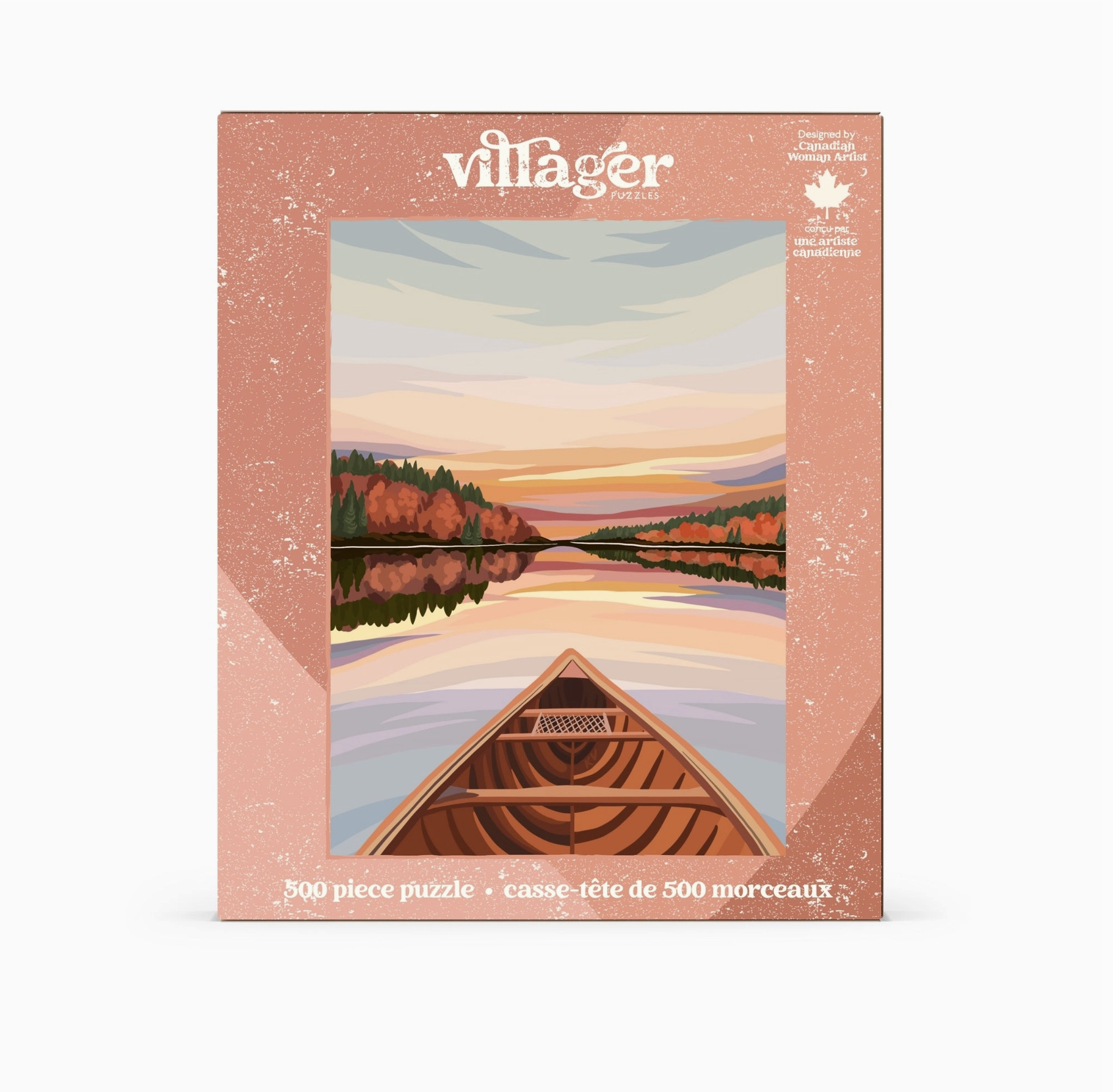 Canoeing At Dawn | 500-Piece Puzzle | Designed in Canada - Image 2