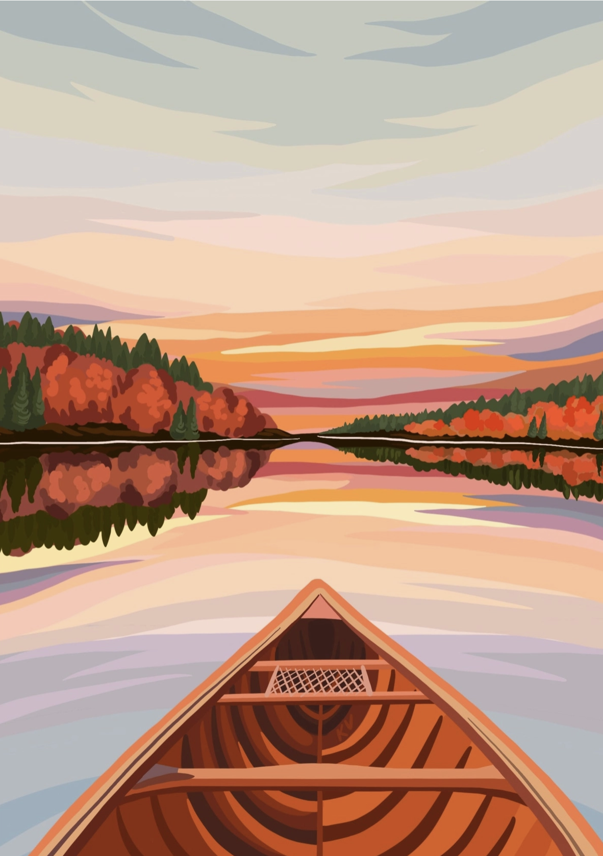 Canoeing At Dawn | 500-Piece Puzzle | Designed in Canada - Image 4