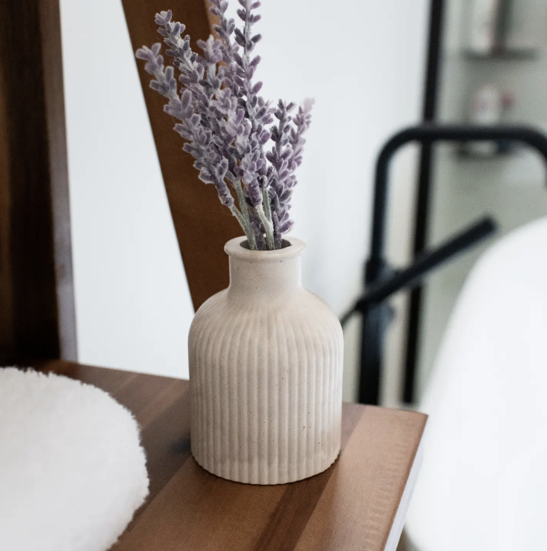Stoneware Collection - Bud Vase Limestone - Image 2