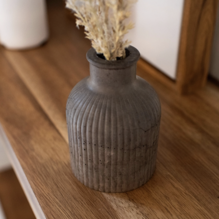 Stoneware Collection - Bud Vase Mocha Stone