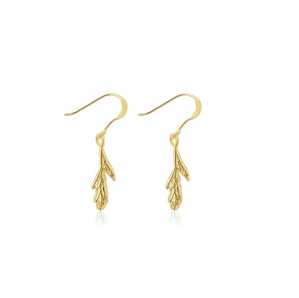 Little Cedar Gold Earrings Joie Designs