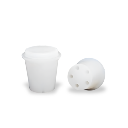 Vented Silicone Bung – White Top, #7 Carboy (Vented)
