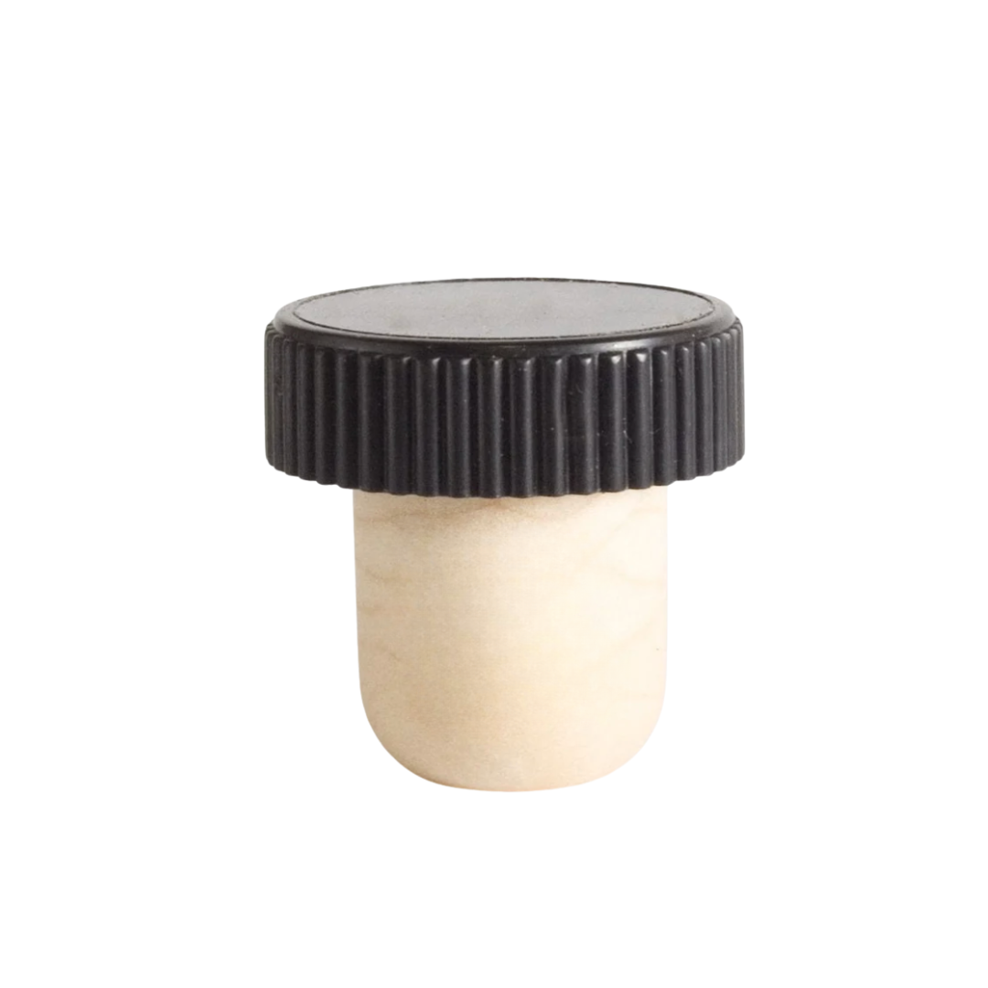 T-Top Black Cap (Ribbed)