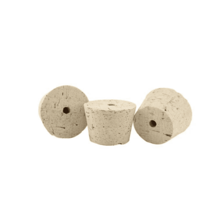 Tapered Cork #21 43x62x47 - 3/8" Bored Hole (1/Pack)