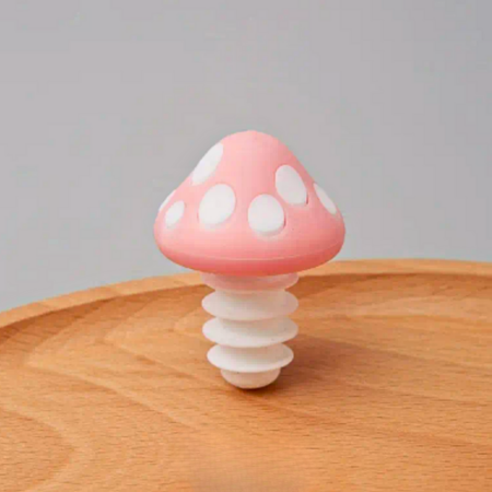 Mushroom Wine Stopper- Pink