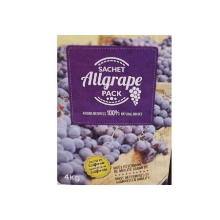 Allgrape Pack – 4kg (100% Real Crushed Grapes for Winemaking)