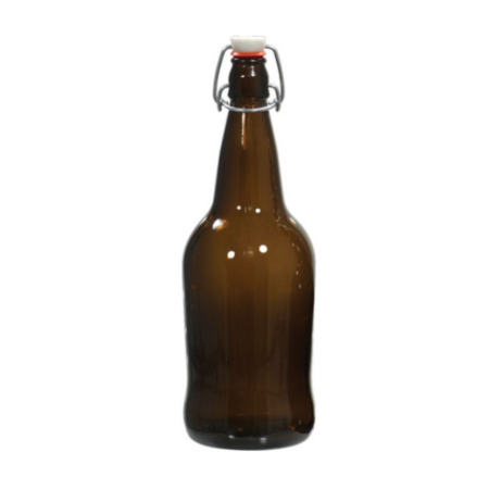 EZ Cap 1 Litre Amber Glass Bottle