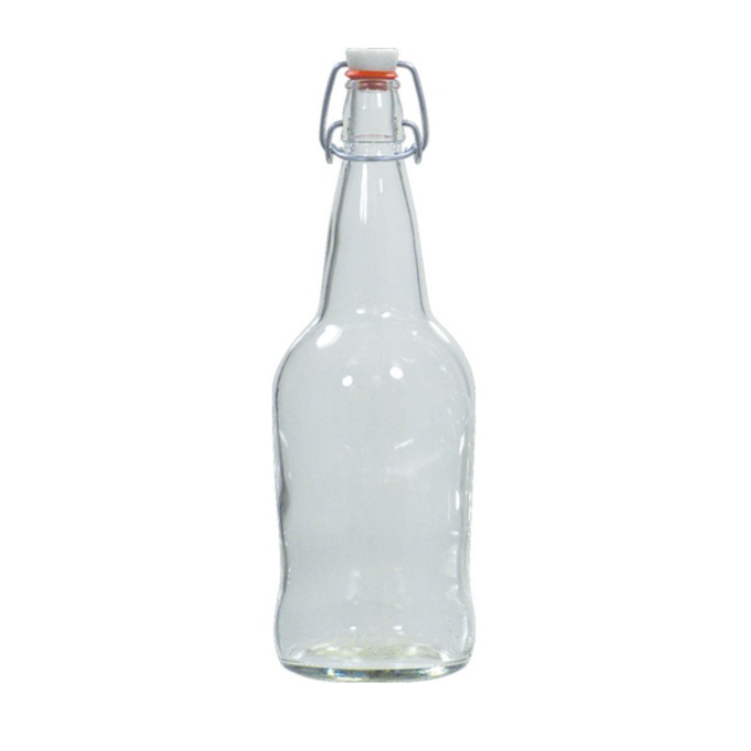 EZ Cap 1 Litre Clear Glass Bottle